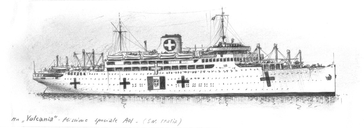 1942 - Motonave 'Vulcania' - missione speciale AOI